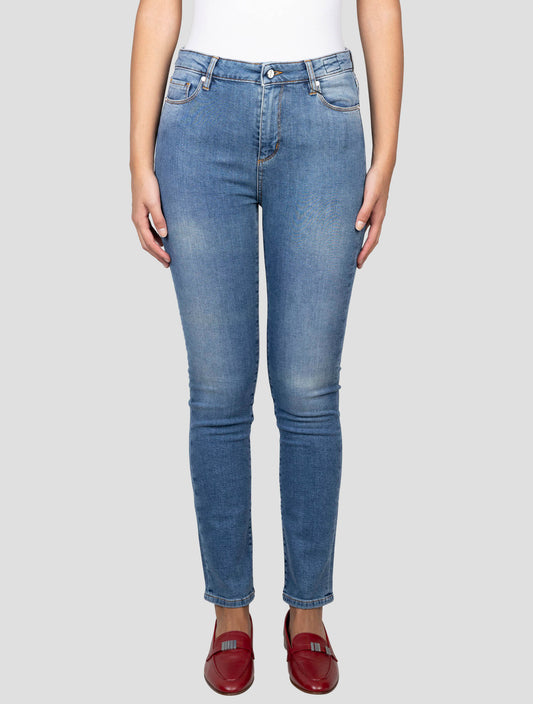 Kiton Blue Cotton Ea Jeans