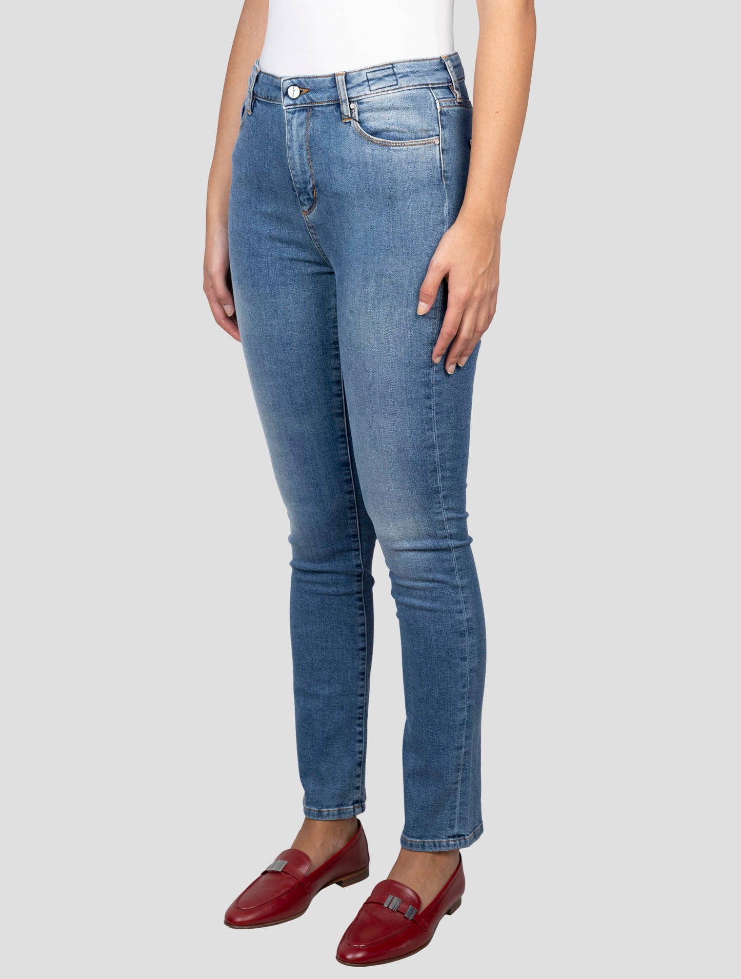 Kiton Blue Cotton Ea Jeans