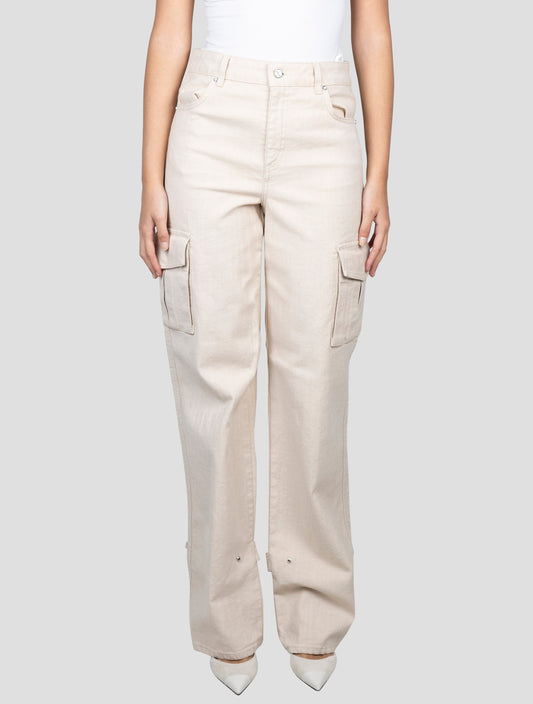 Kiton Beige Cotton Ea Cargo Jeans