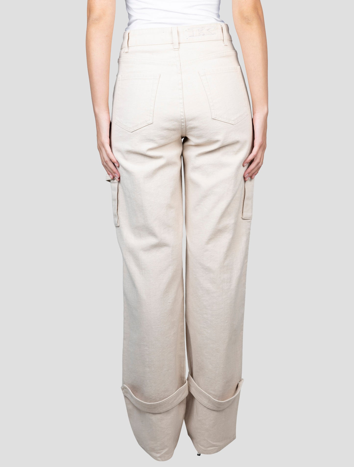 Kiton Beige Cotton Ea Cargo Jeans