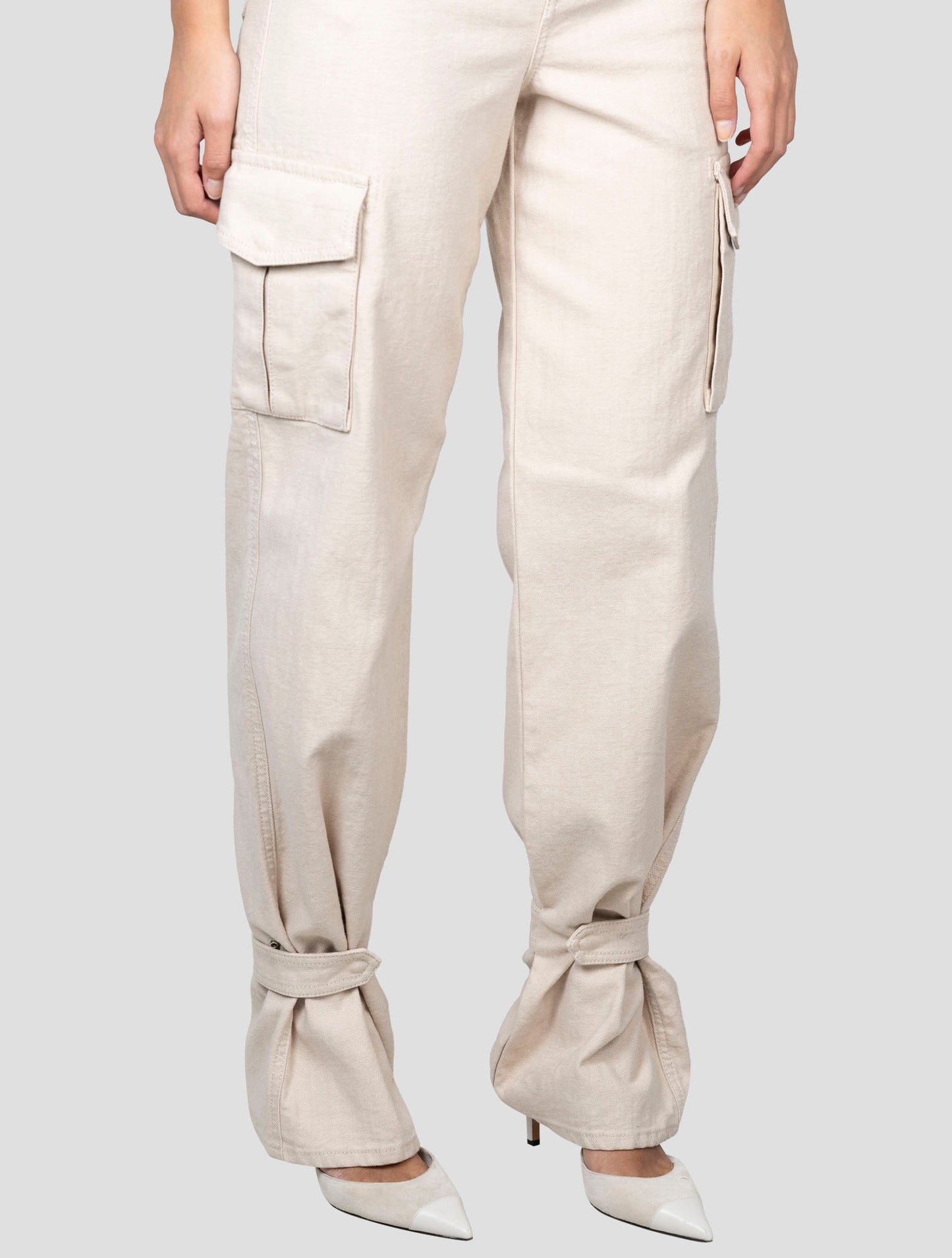 Kiton Beige Cotton Ea Cargo Jeans