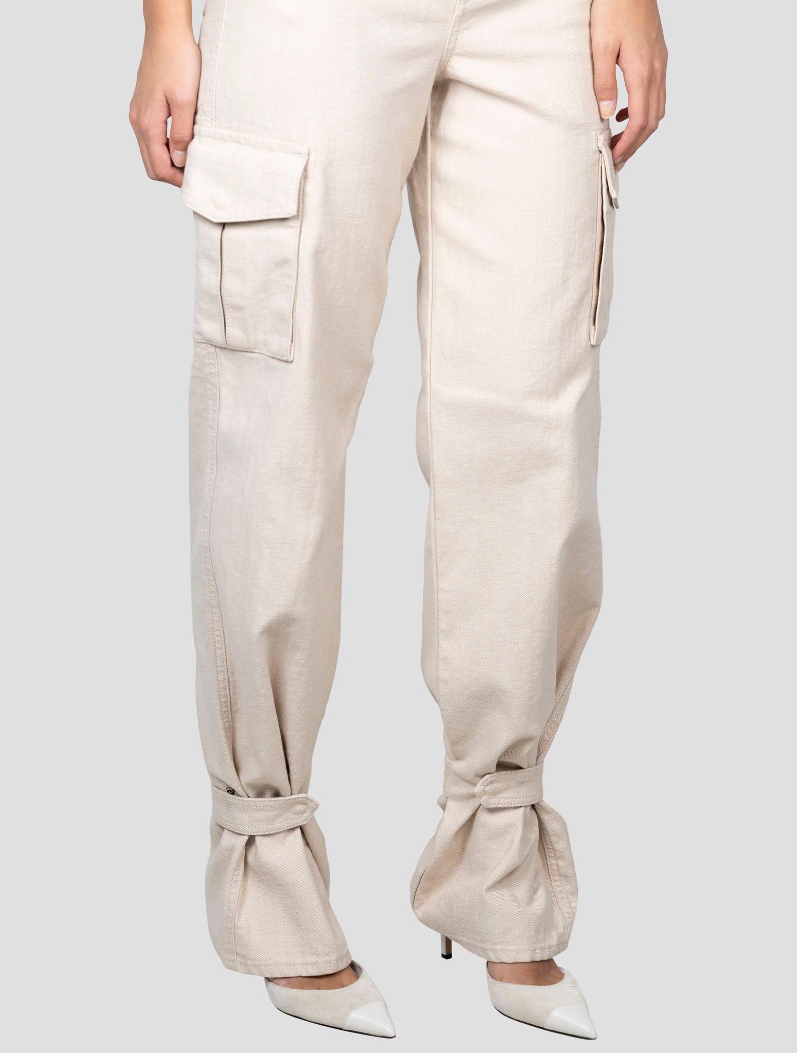 Kiton Beige Cotton Ea Cargo Jeans