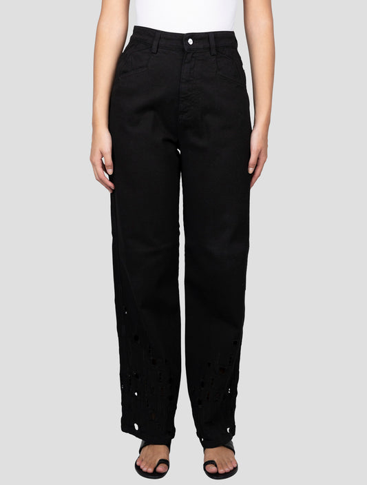 Kiton Black Cotton Ea Jeans