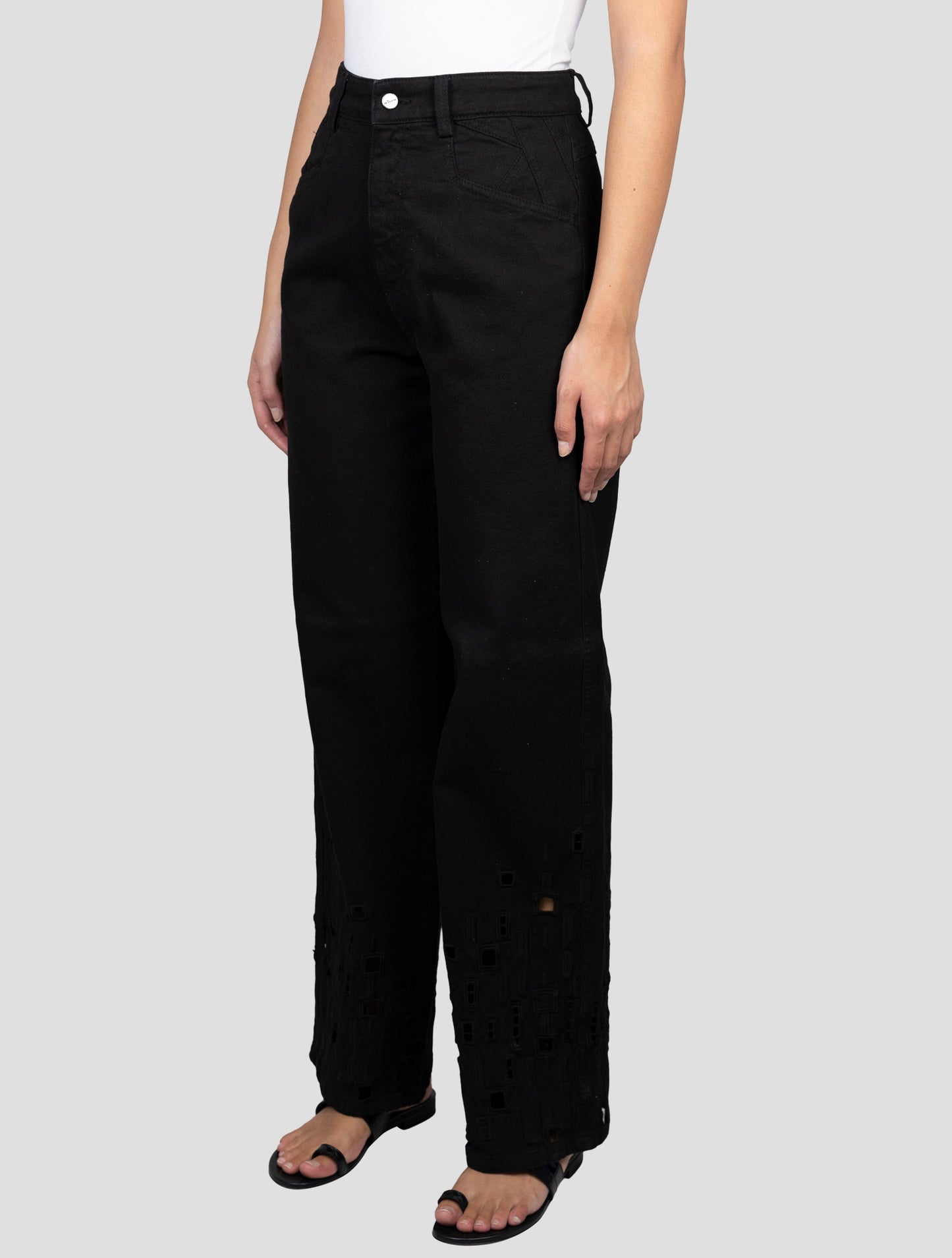 Kiton Black Cotton Ea Jeans