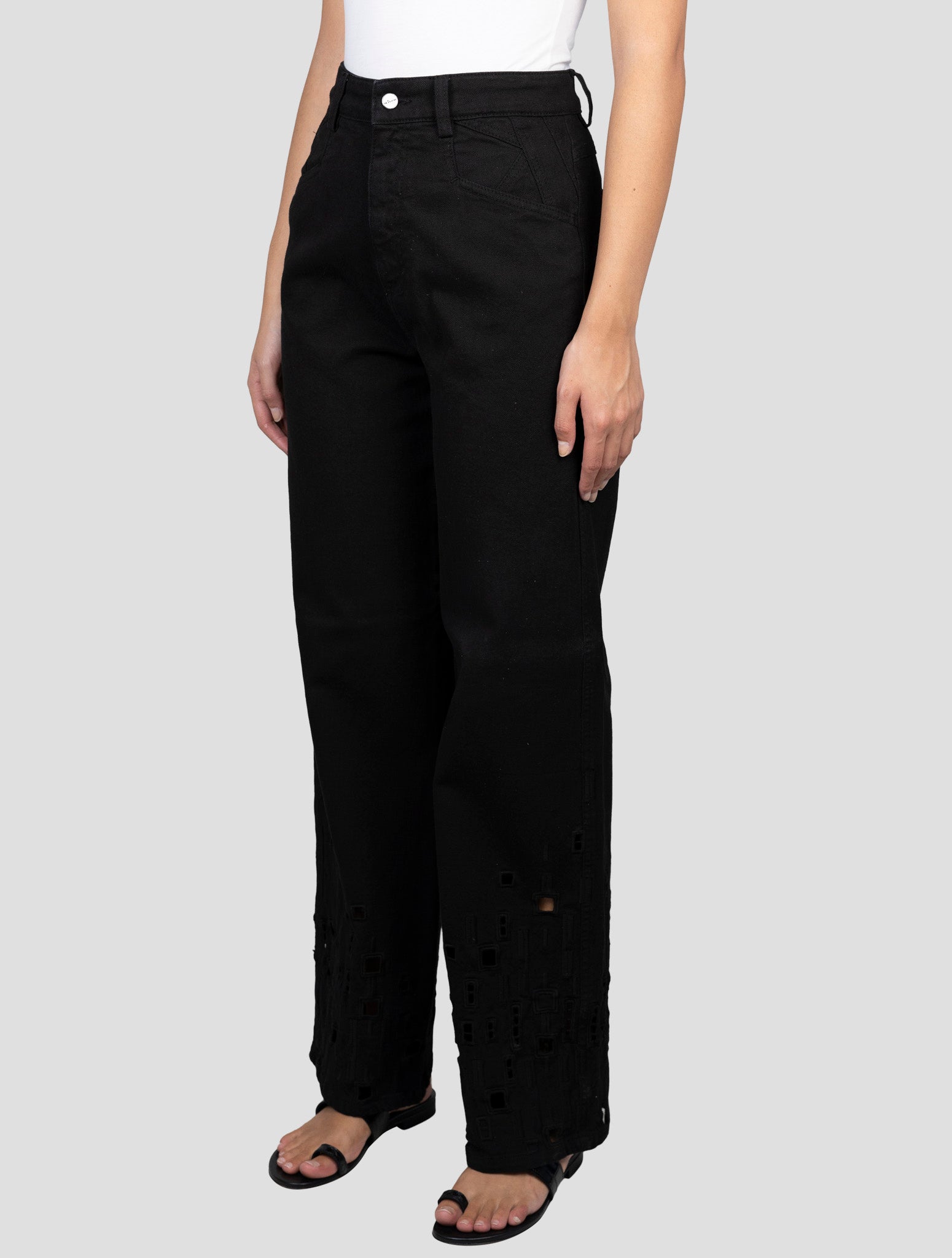 Kiton Black Cotton Ea Jeans