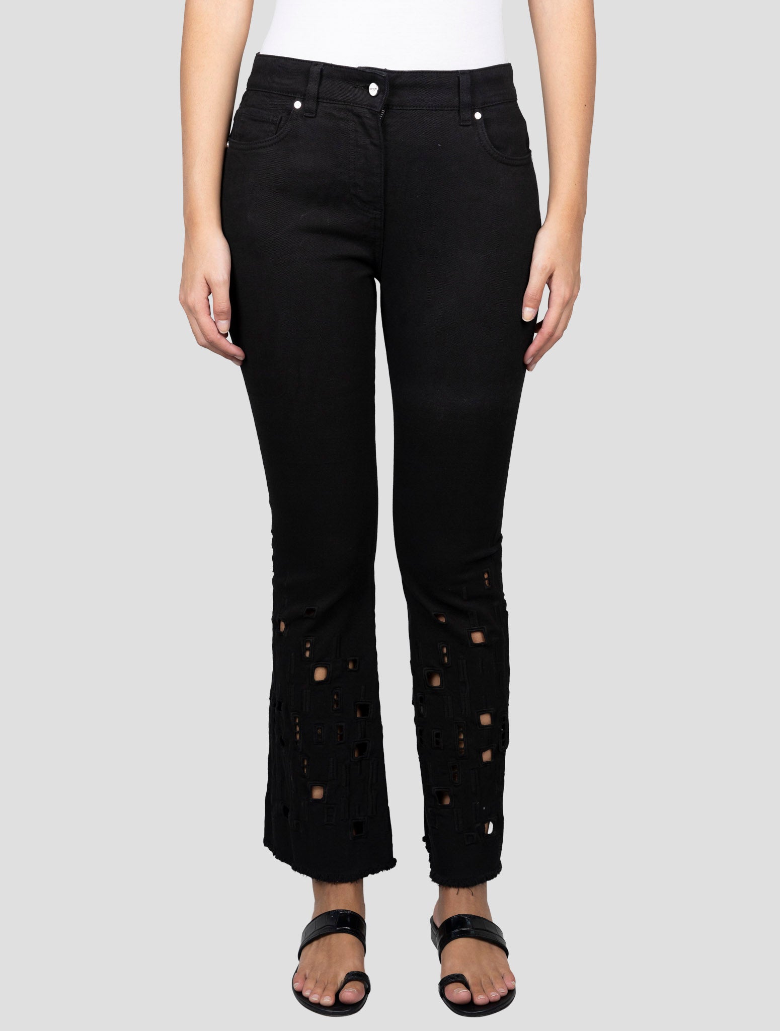 Kiton Black Cotton Ea Jeans