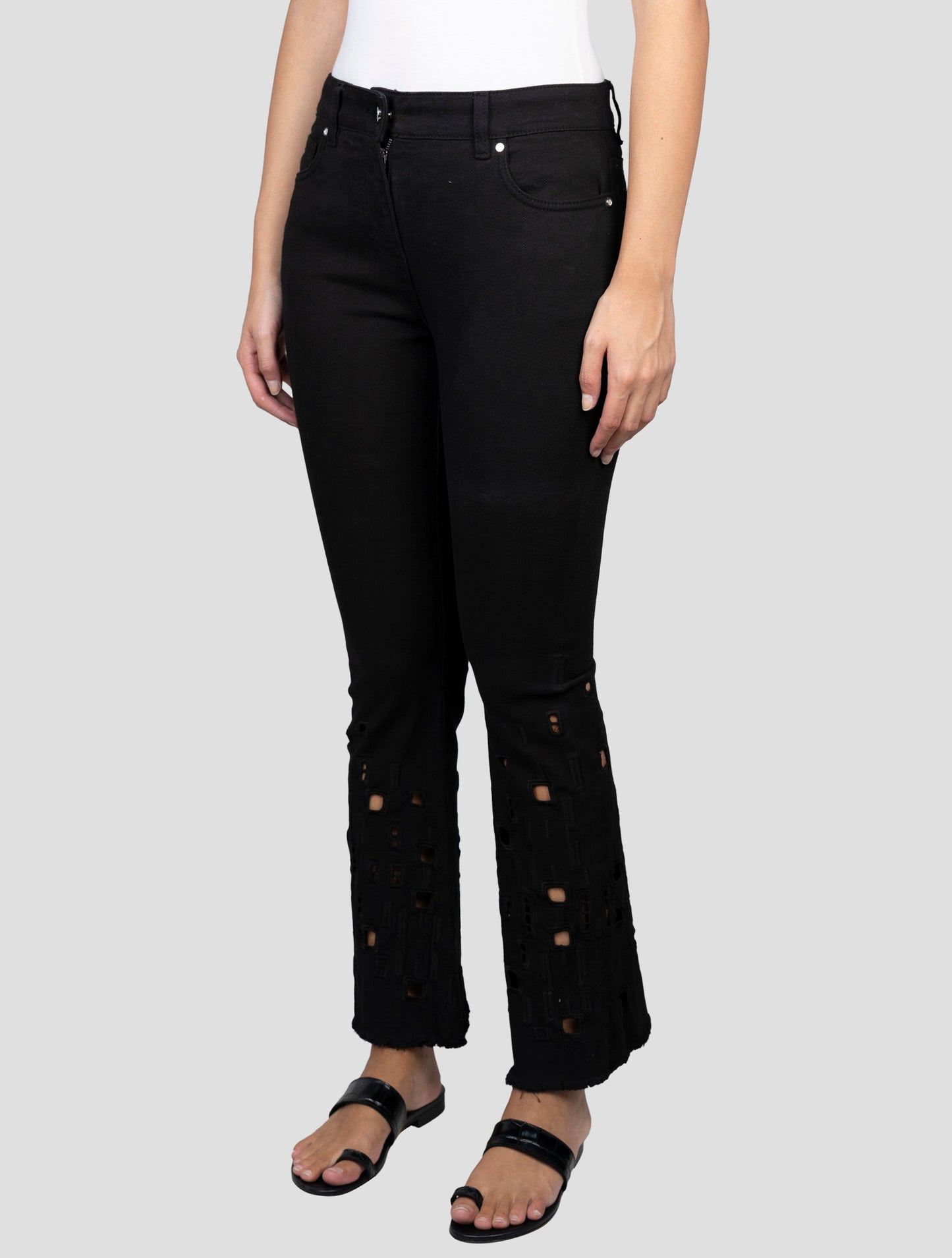 Kiton Black Cotton Ea Jeans