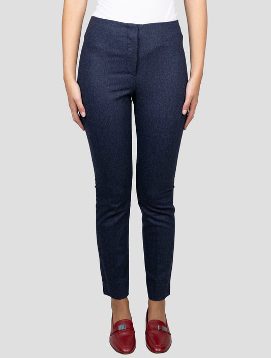 Kiton Blue Virgin Wool Cashmere Ea Pants