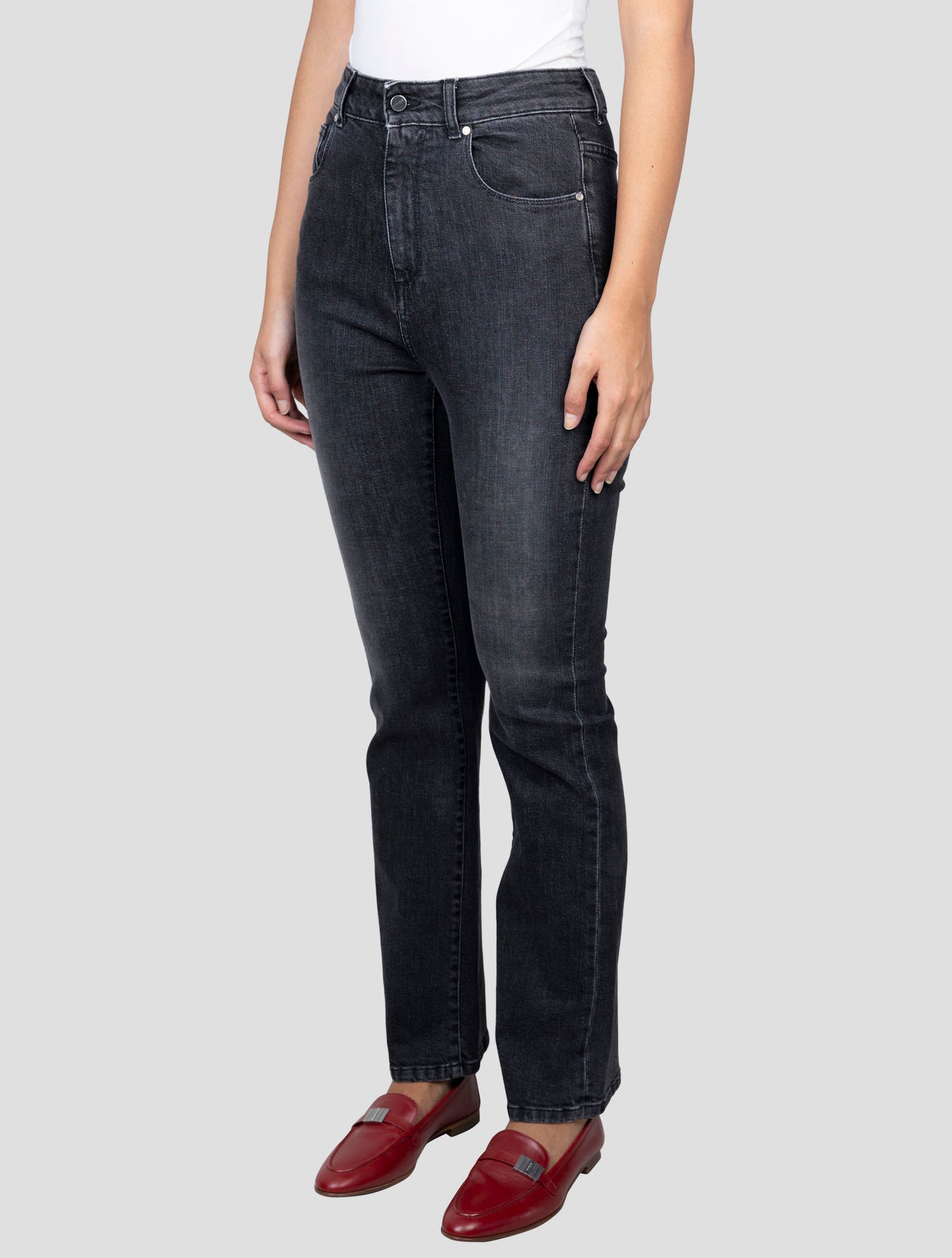 Kiton Dark gray Cotton Cashmere Ea Jeans