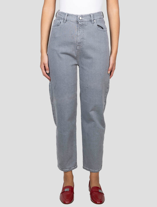 Kiton Gray Cotton Ea Jeans