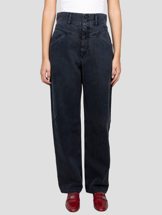 Kiton Dark Gray Cotton Jeans