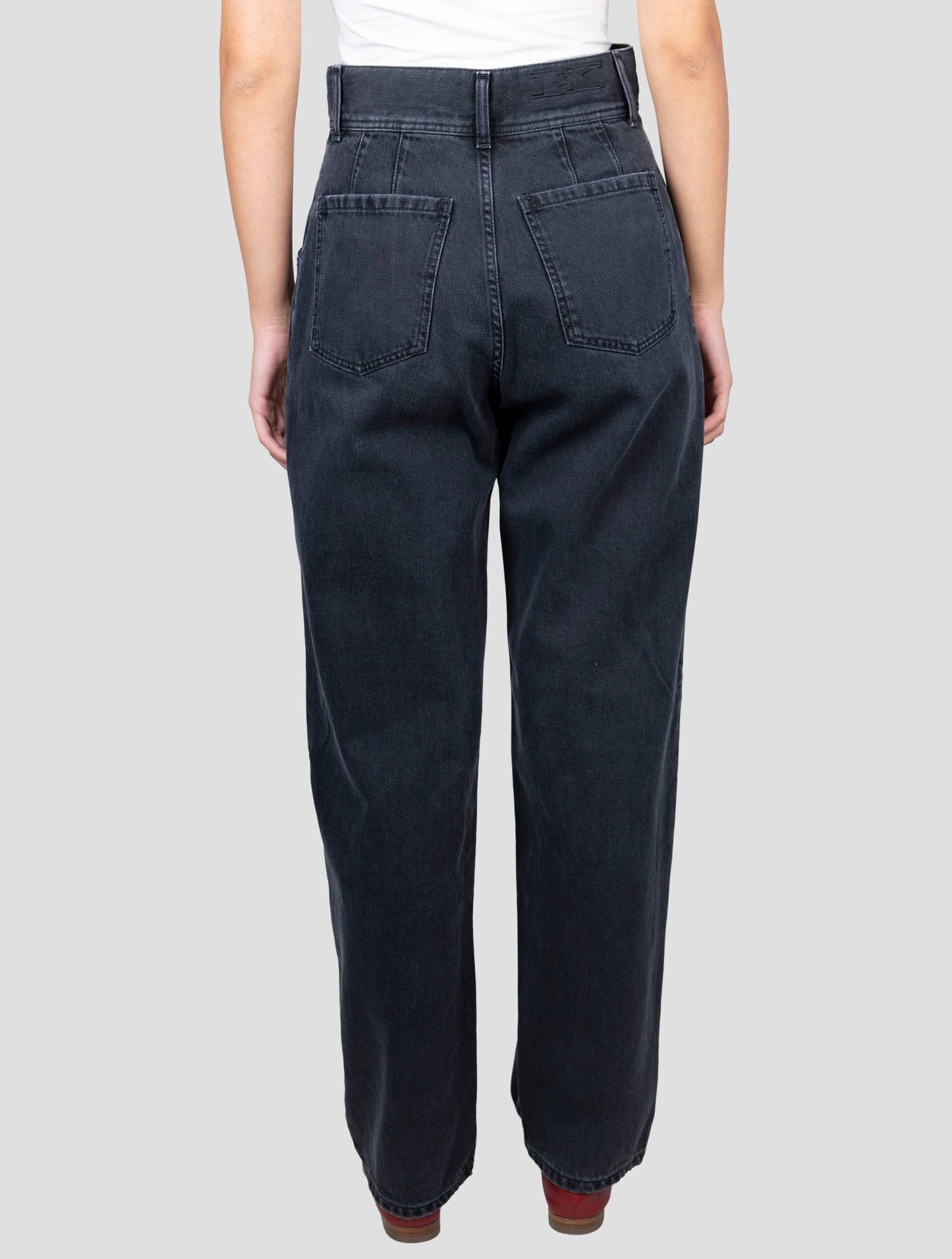 Kiton Dark Gray Cotton Jeans