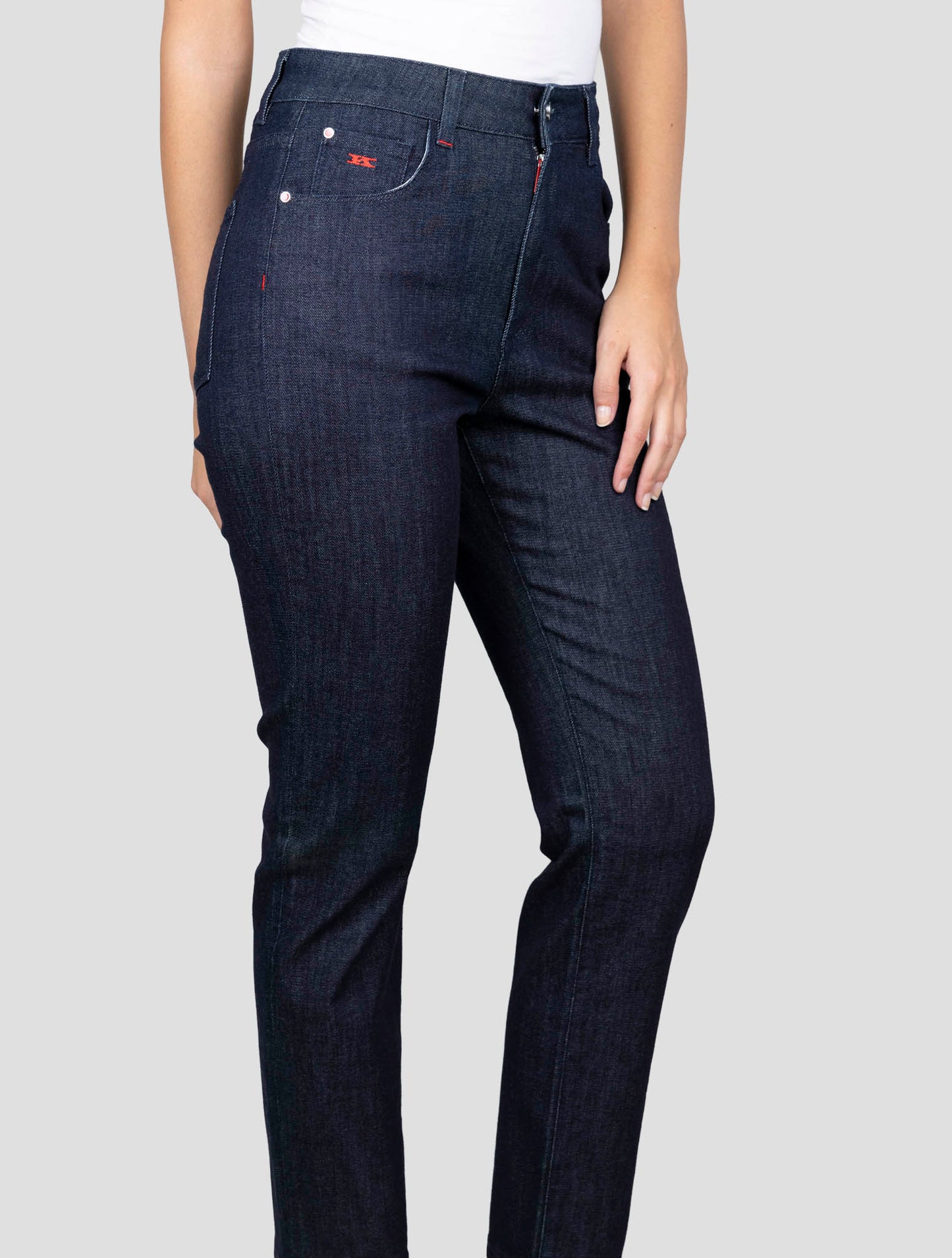 Kiton Blue Cotton Cashmere Ea Jeans