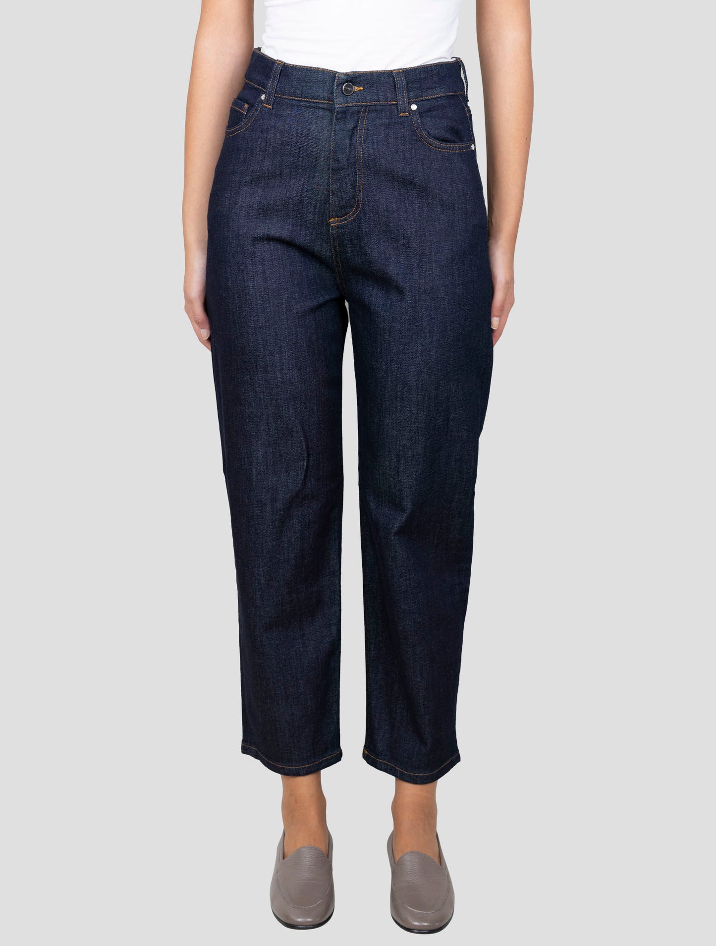 Kiton Blue Cotton Cashmere Ea Jeans