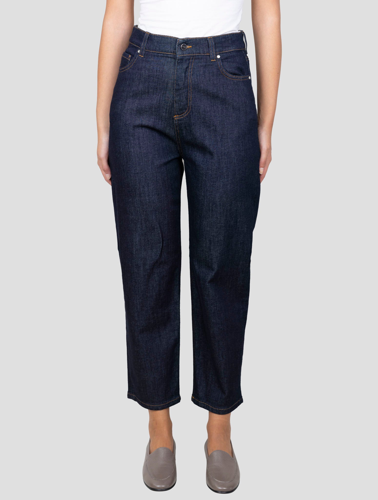 Kiton Blue Cotton Cashmere Ea Jeans
