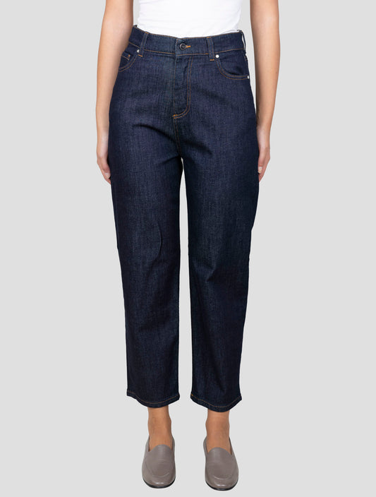 Kiton Blue Cotton Cashmere Ea Jeans