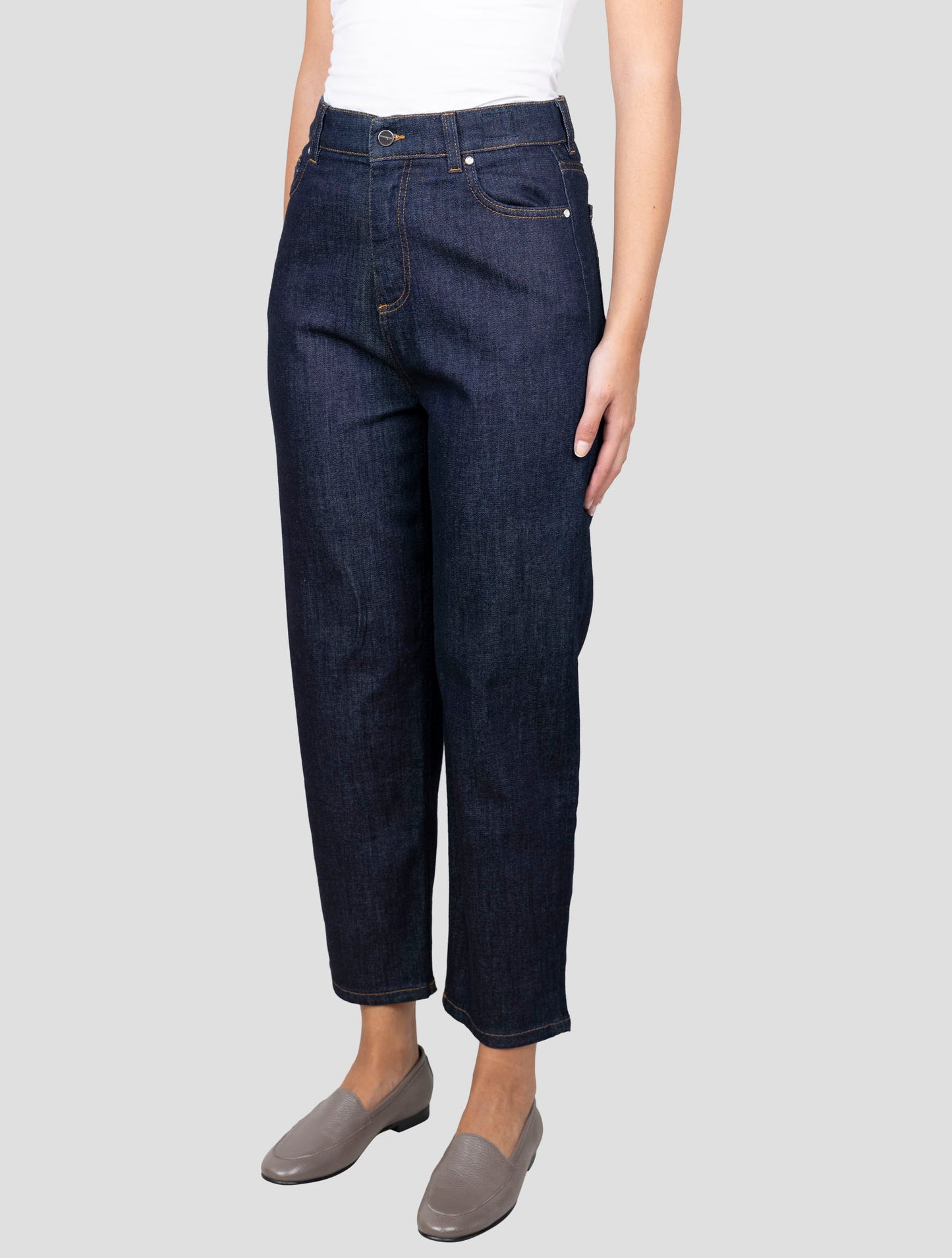 Kiton Blue Cotton Cashmere Ea Jeans