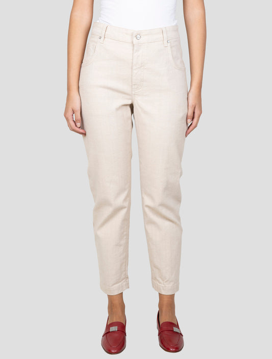 Kiton Beige Cotton Ea Jeans