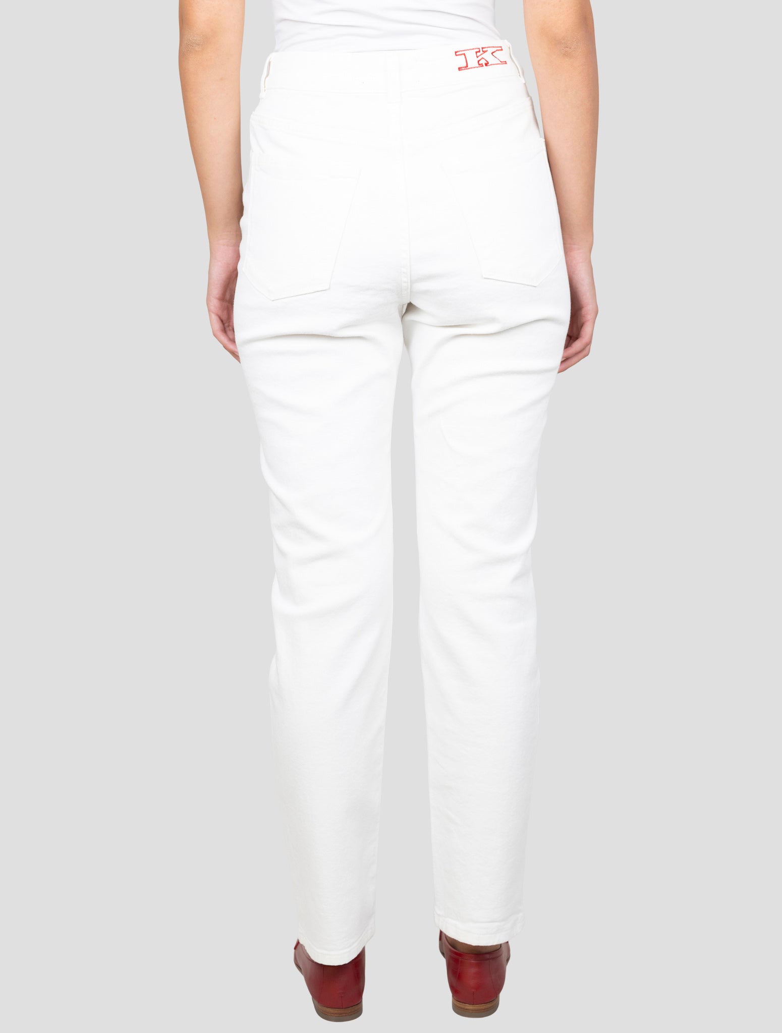 Kiton White Cotton Cashmere Ea Jeans