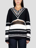 Kiton Black Cashmere Sweater V-Neck