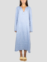 Kiton Light Blue Linen Dress