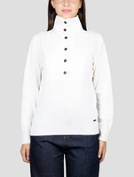 Kiton White Cashmere Sweater Polo