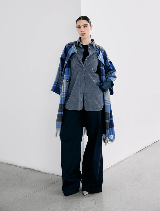 Kiton Multicolor Cashmere Overcoat