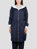 Kiton Blue Pa Reverse Overcoat
