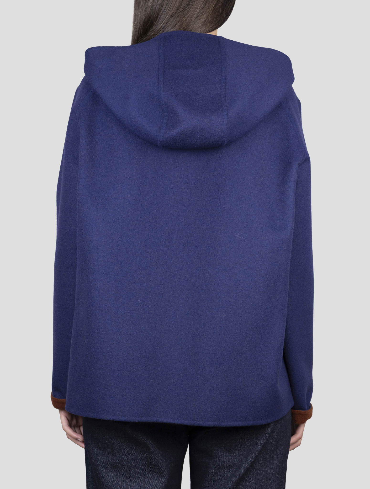 Kiton Blue Wool Coat