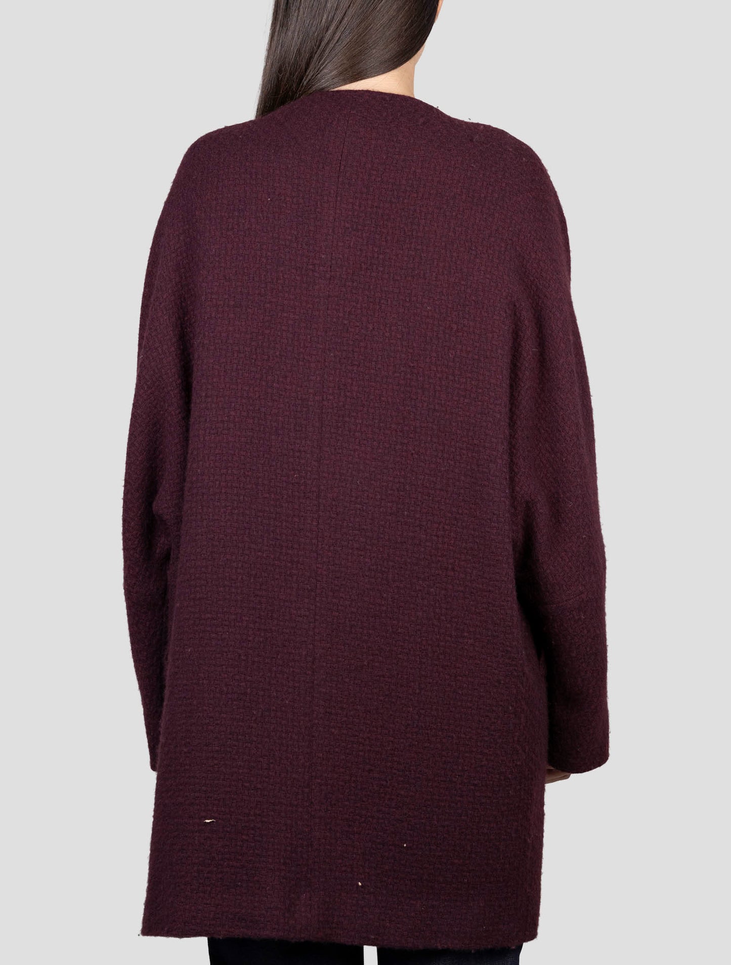 Kiton Burgundy Cashmere Overcoat