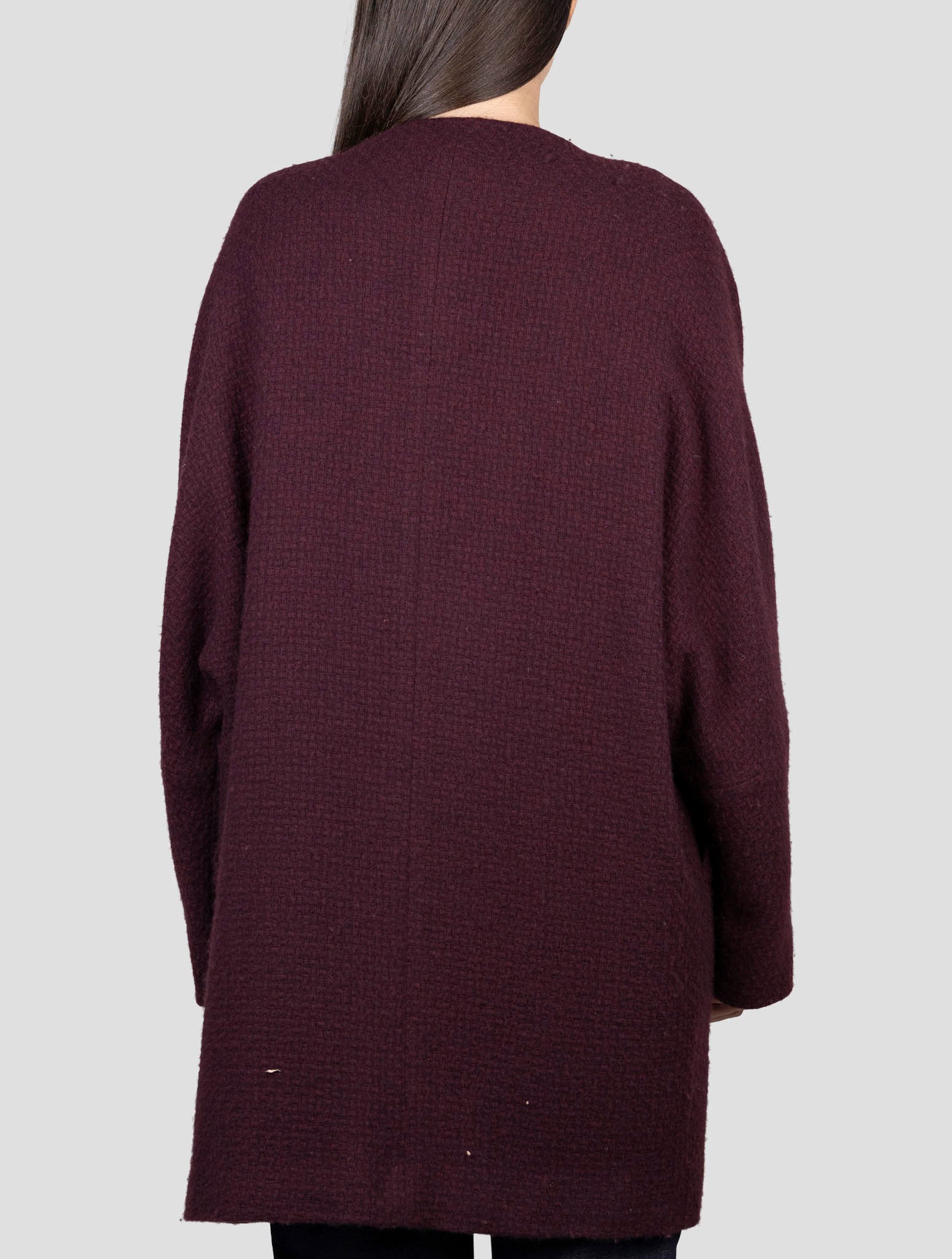 Kiton Burgundy Cashmere Overcoat