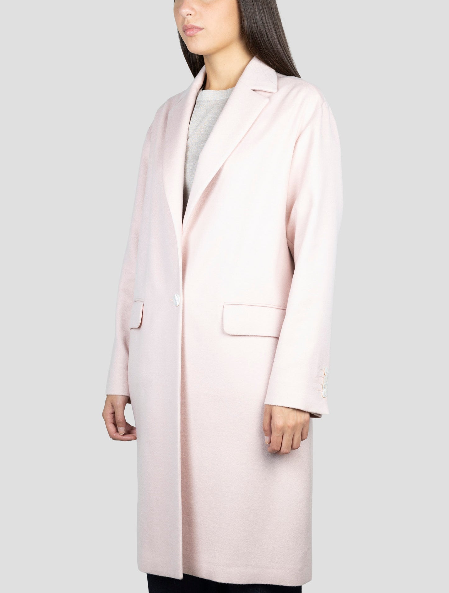Kiton Pink Cashmere Silk Ea Overcoat