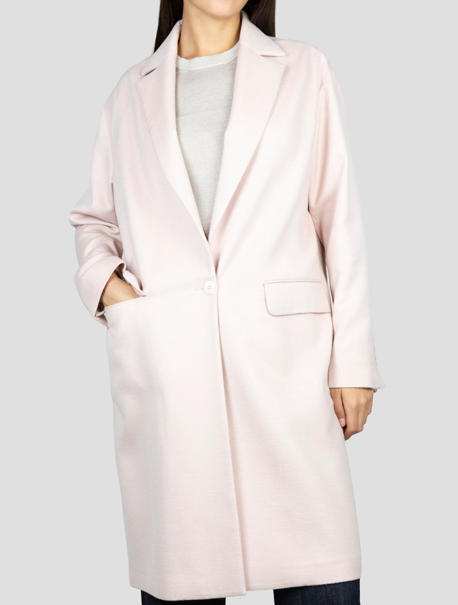 Kiton Pink Cashmere Silk Ea Overcoat