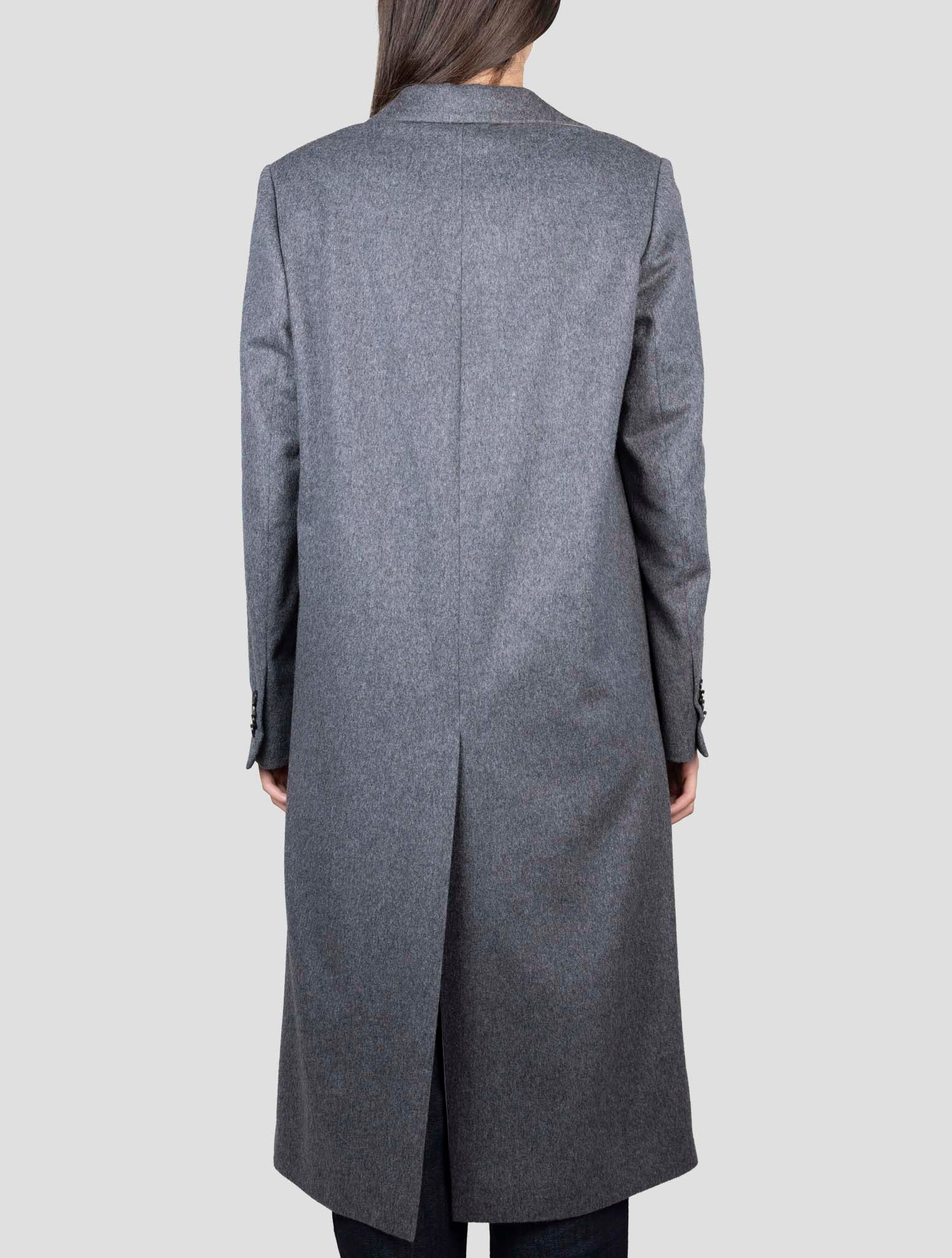 Kiton Gray Cashmere Overcoat