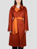 Kiton Orange Cashmere Overcoat