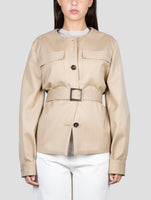 Kiton Brown Virgin Wool Ea Coat