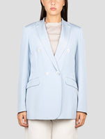 Kiton Light Blue Silk Ea Blazer