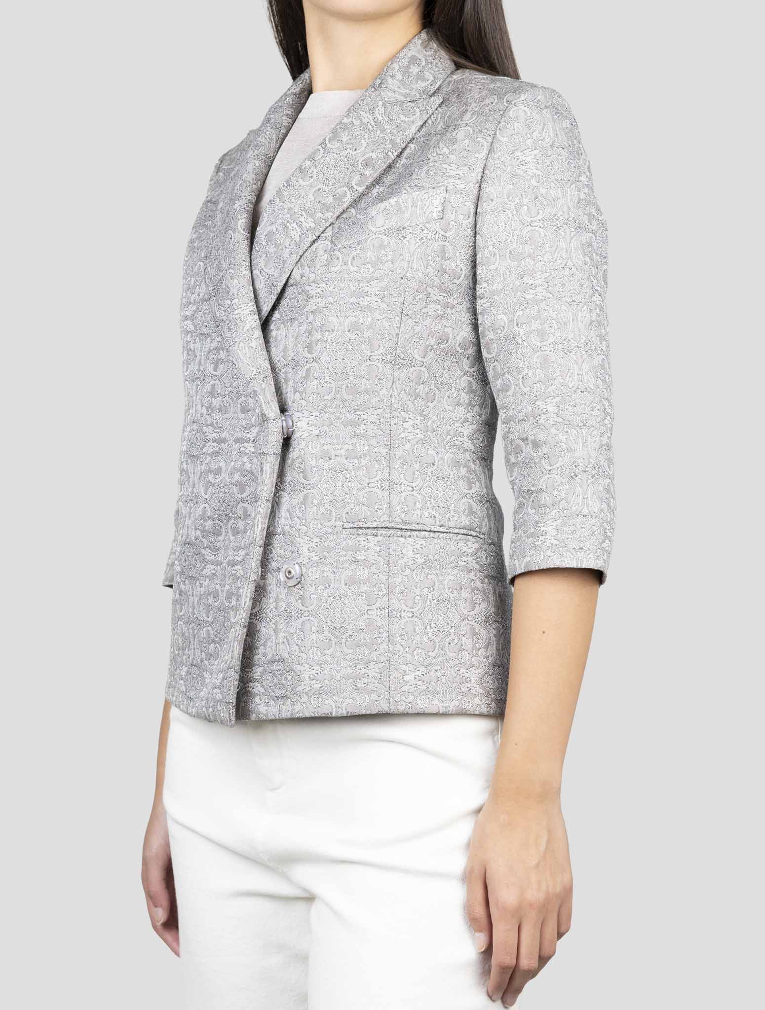 Kiton Gray Pl Cotton Blazer