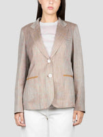 Kiton Brown Viscose Blazer