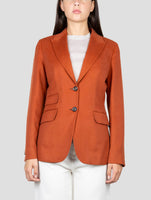 Kiton Orange Cashmere Ea Blazer