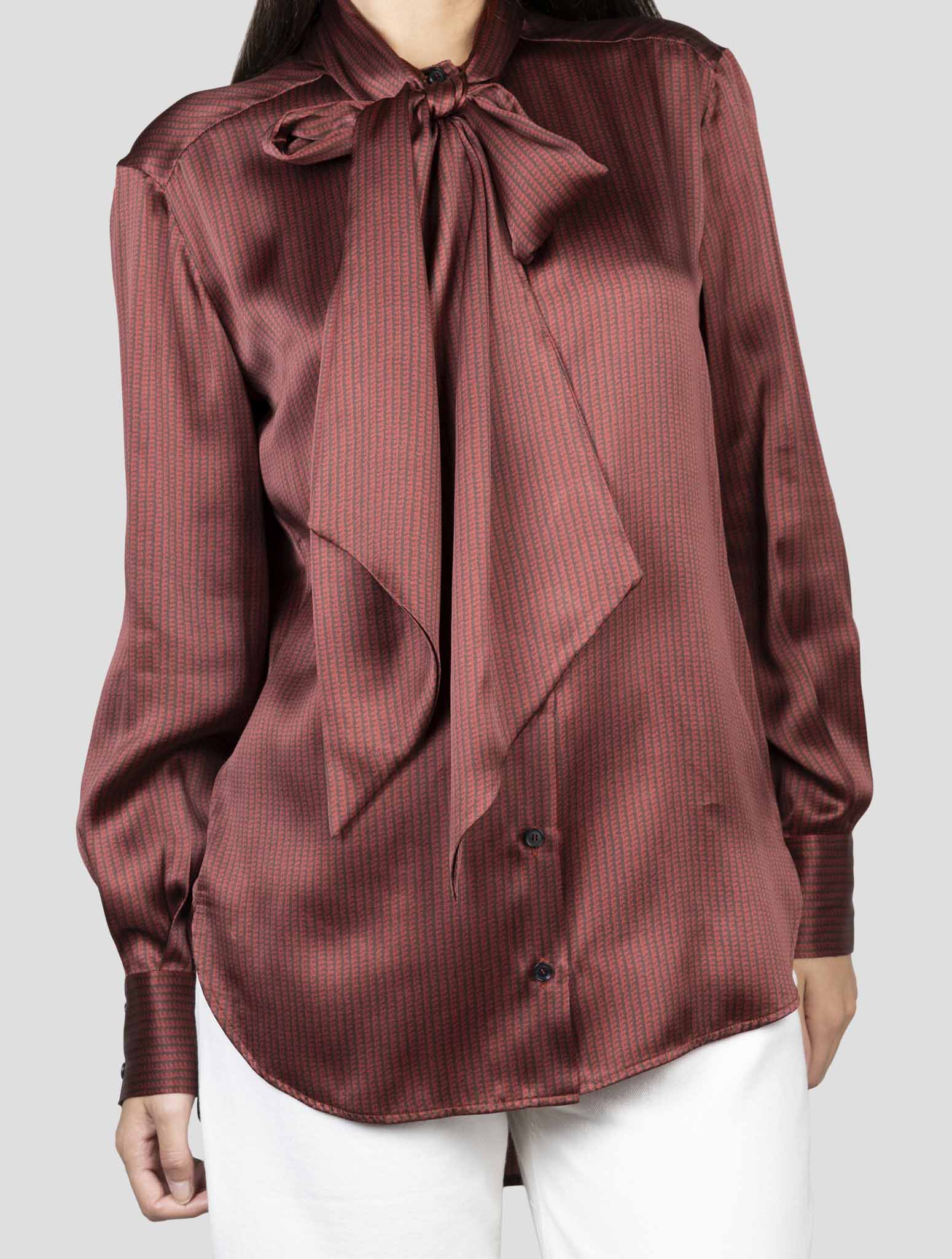 Kiton Red Silk Shirt
