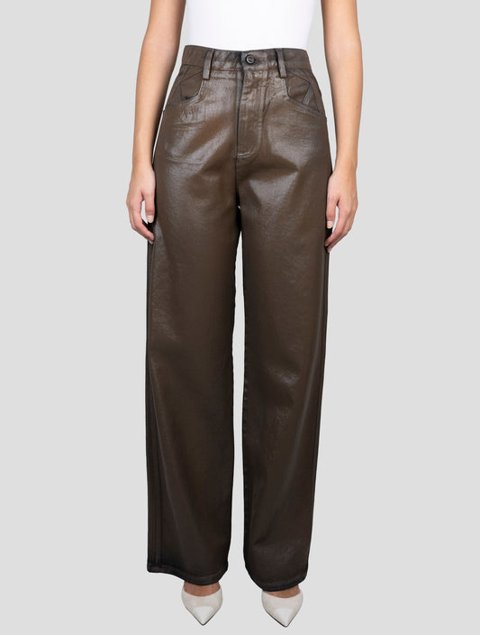 Kiton Brown Cotton Jeans