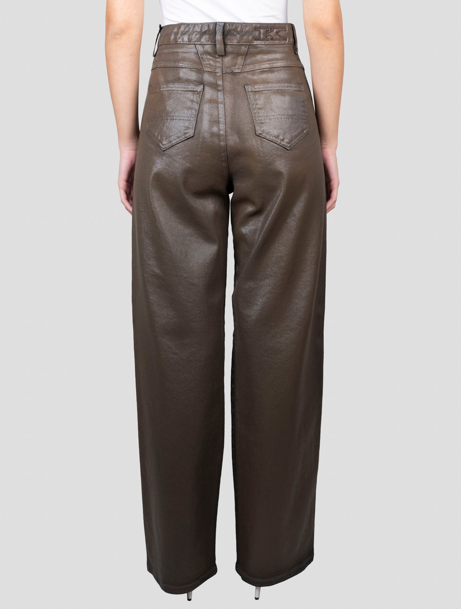 Kiton Brown Cotton Jeans