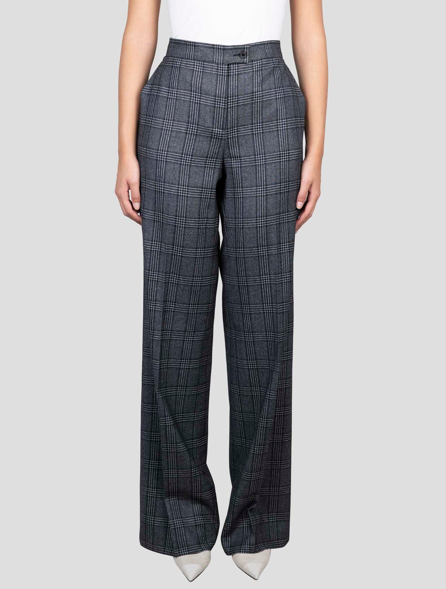 Kiton Dark Gray Wool Pants
