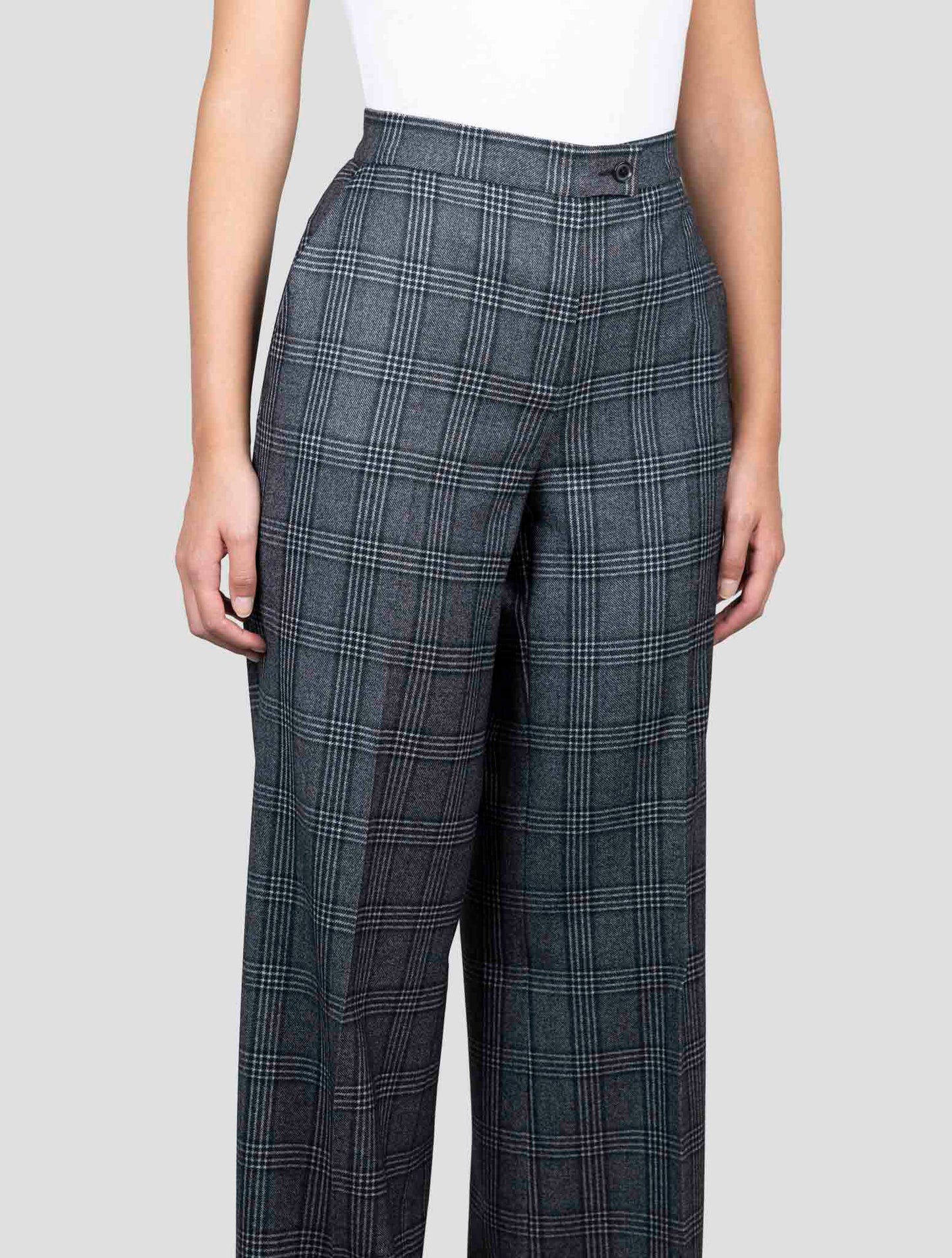 Kiton Dark Gray Wool Pants