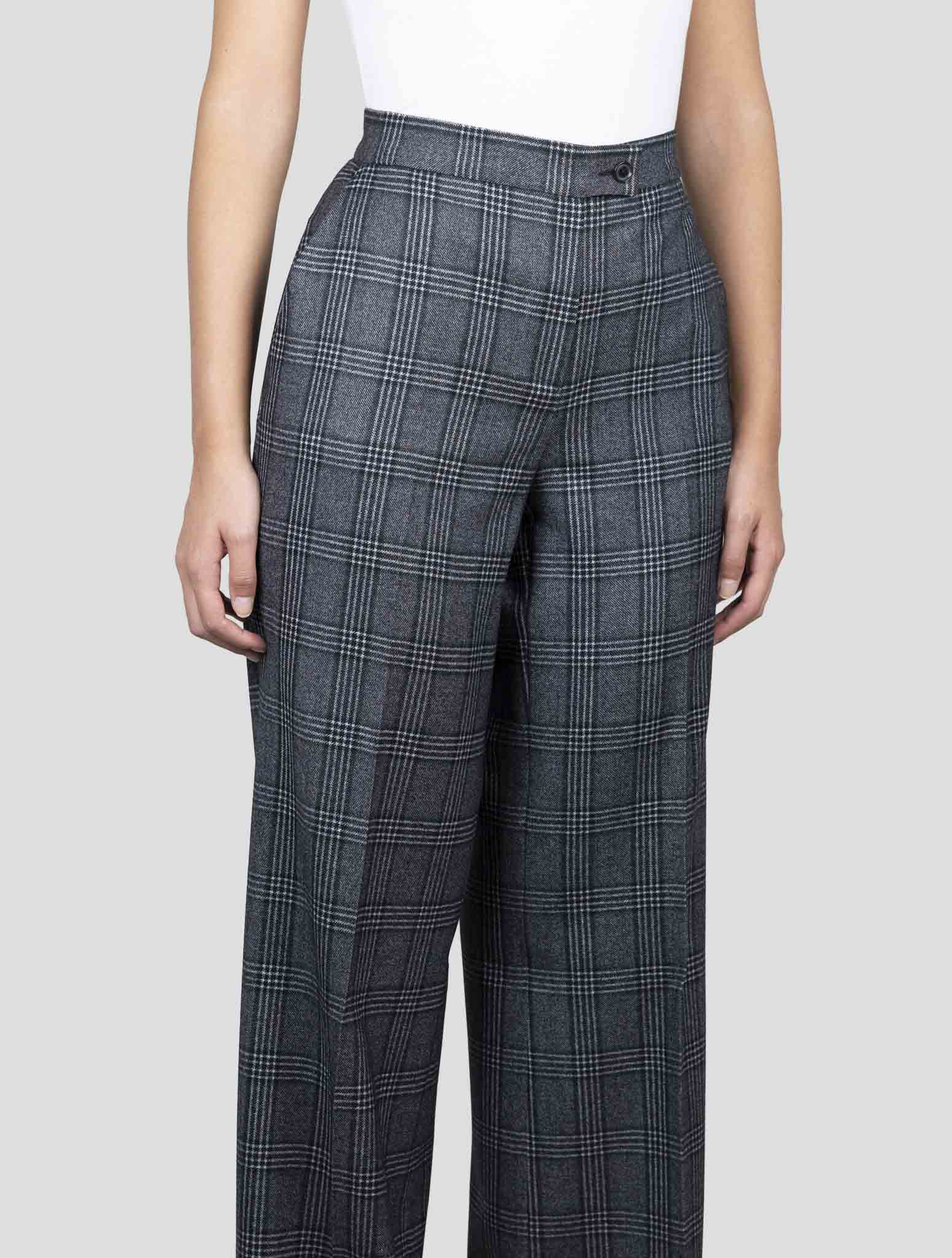 Kiton Dark Gray Wool Pants