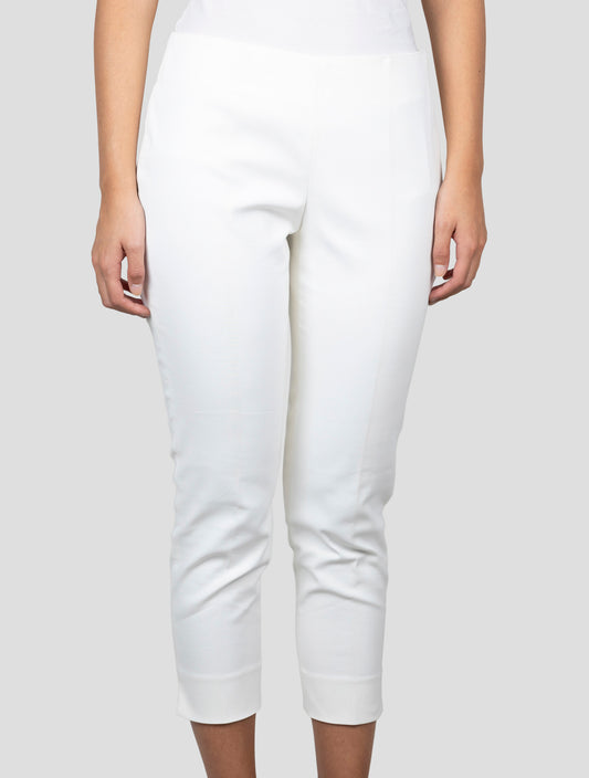 Kiton White Cotton Pa Ea Pants