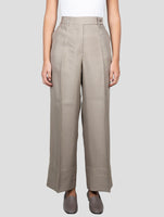 Kiton Beige Lyocell Viscose Silk Pants