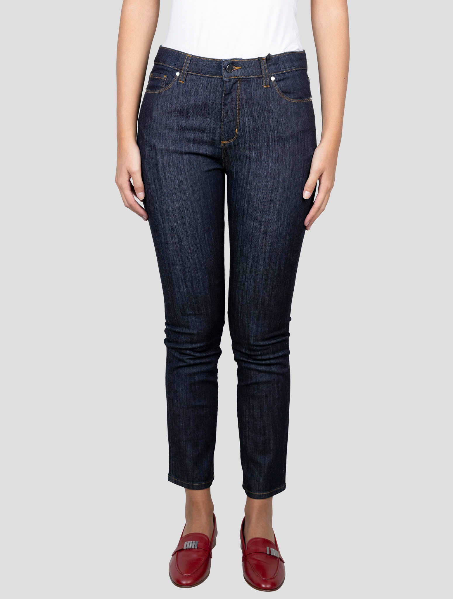 Kiton Dark Blue Cotton Ea Jeans
