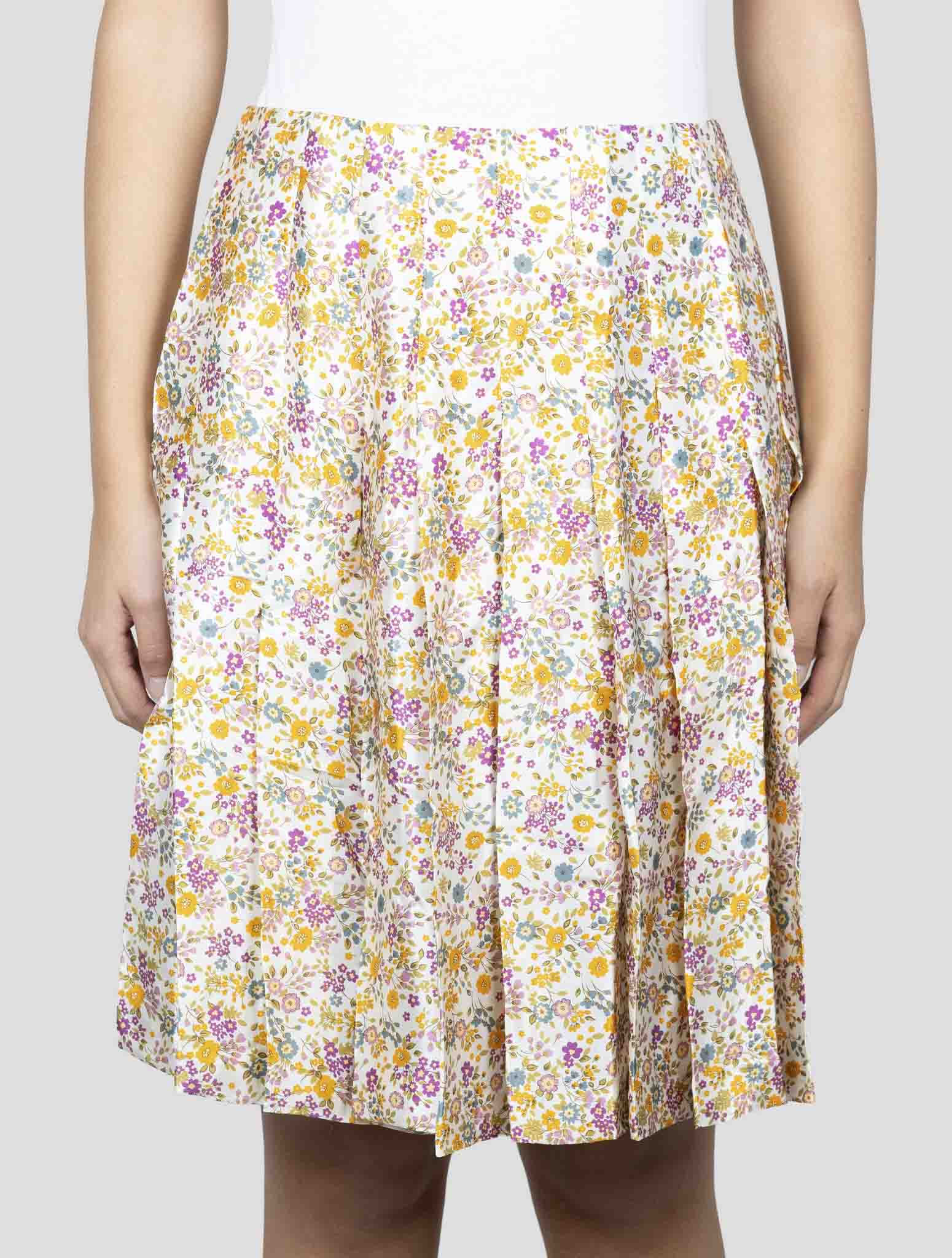 Kiton Multicolor Silk Skirt